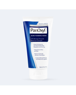 PanOxyl Acne Foaming Wash Benzoyl Peroxide 10% Maximum Strength