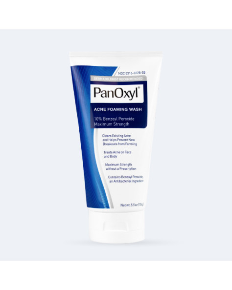 PanOxyl Acne Foaming Wash Benzoyl Peroxide 10% Maximum Strength
