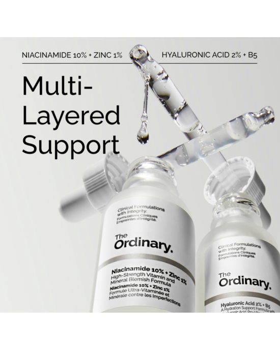 The Ordinary - The Skin Support Set Niacinamide + Hyaluronic - 30ml
